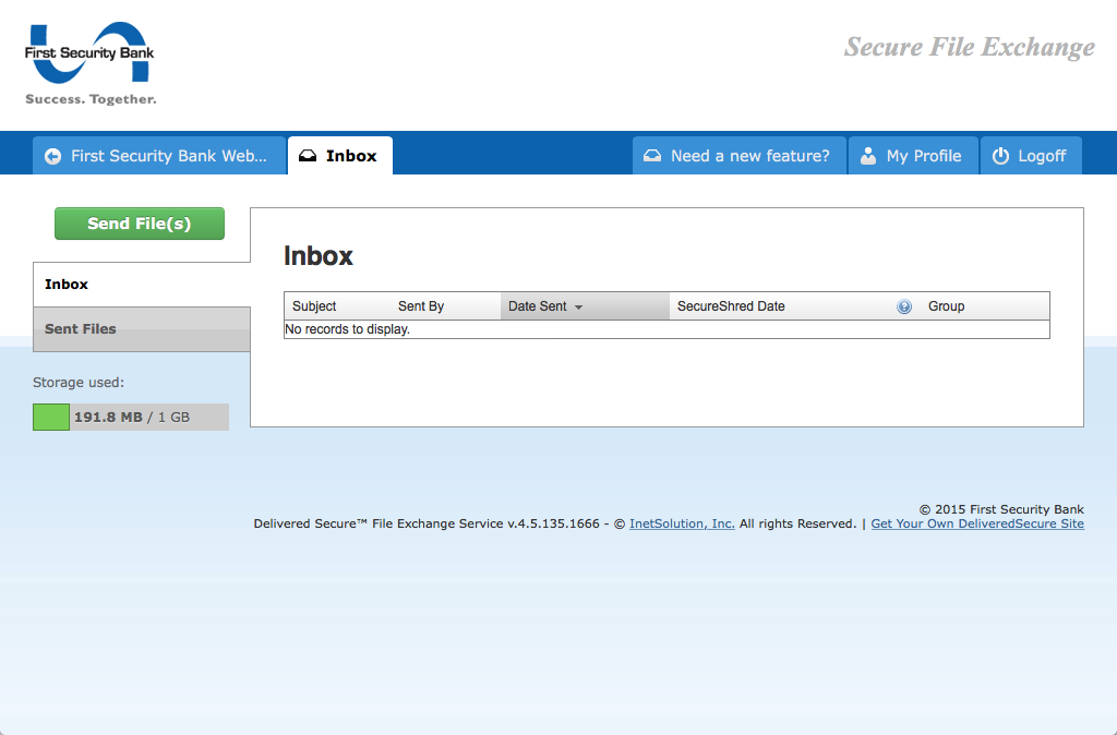 Customizable screenshot - First Security
